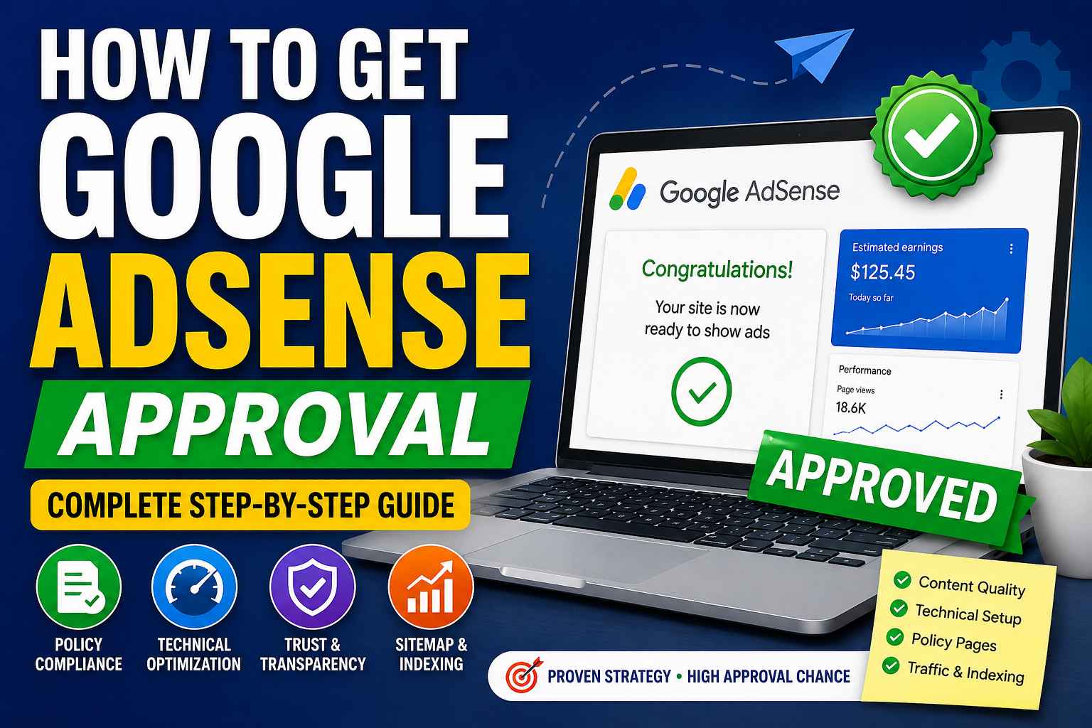 Google AdSense Approval Guide: 15 Proven Tips That Actually Work